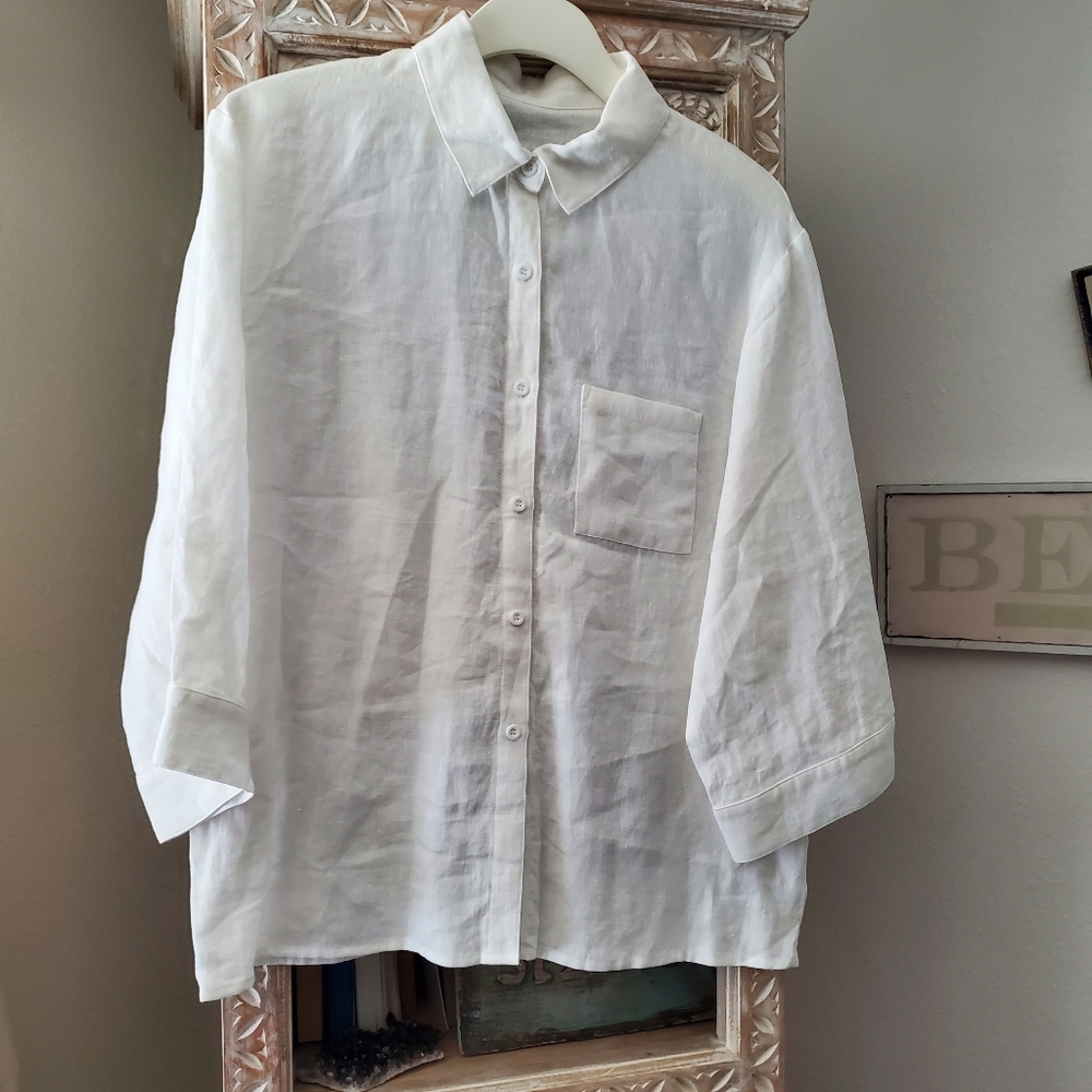 Linen pajamas white! XL